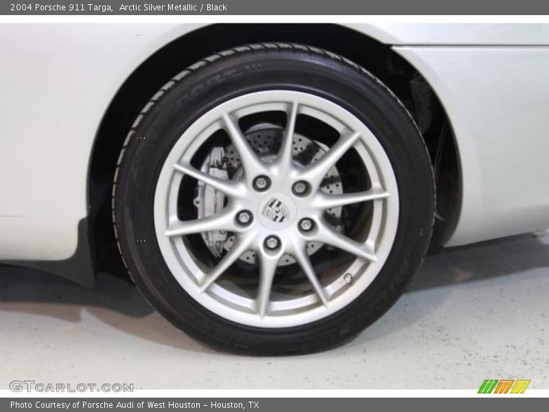 Arctic Silver Metallic / Black 2004 Porsche 911 Targa
