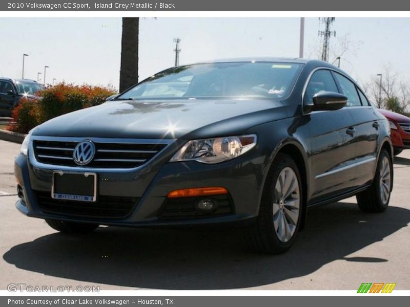 Island Grey Metallic / Black 2010 Volkswagen CC Sport