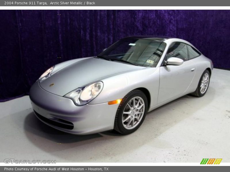 Arctic Silver Metallic / Black 2004 Porsche 911 Targa