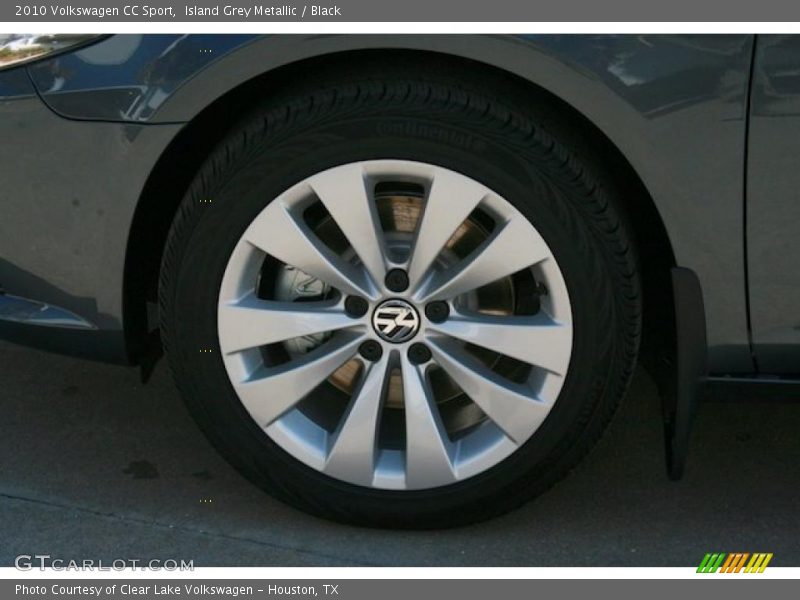 Island Grey Metallic / Black 2010 Volkswagen CC Sport