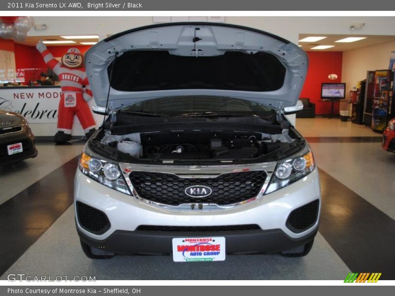 Bright Silver / Black 2011 Kia Sorento LX AWD