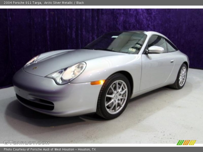 Arctic Silver Metallic / Black 2004 Porsche 911 Targa
