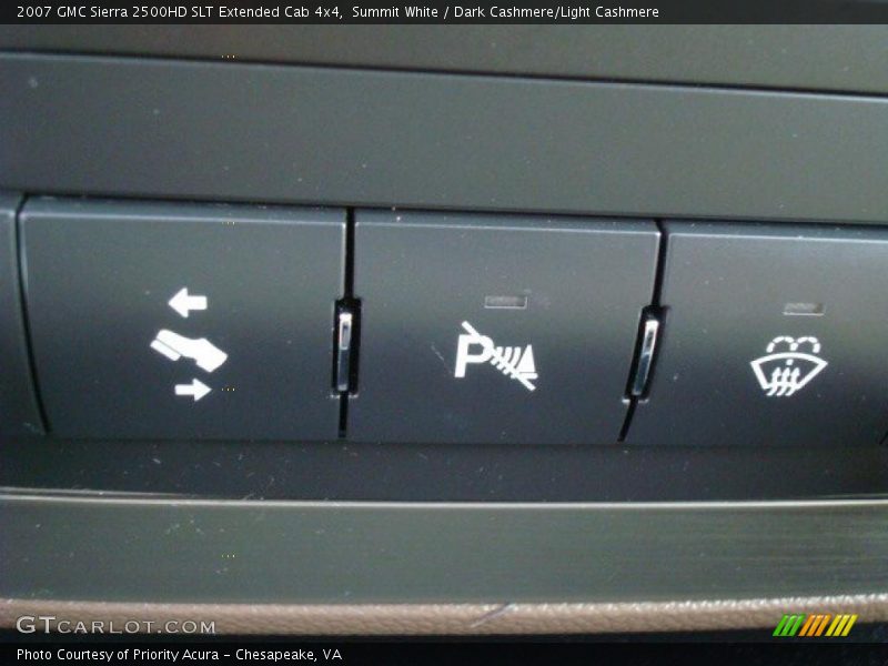 Summit White / Dark Cashmere/Light Cashmere 2007 GMC Sierra 2500HD SLT Extended Cab 4x4