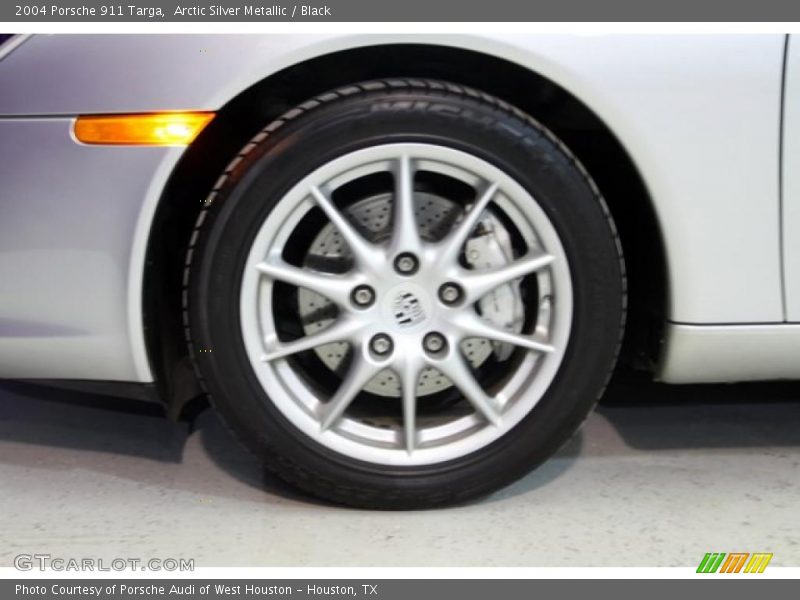 Arctic Silver Metallic / Black 2004 Porsche 911 Targa