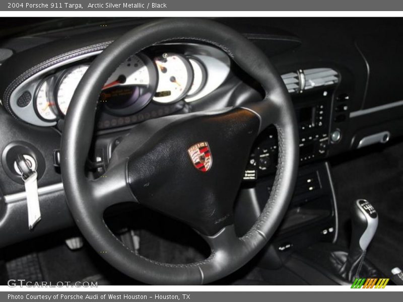 Arctic Silver Metallic / Black 2004 Porsche 911 Targa