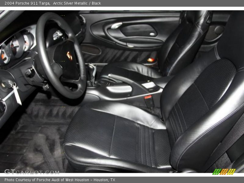 Arctic Silver Metallic / Black 2004 Porsche 911 Targa