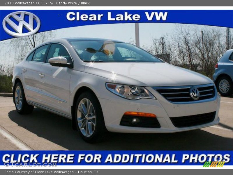 Candy White / Black 2010 Volkswagen CC Luxury