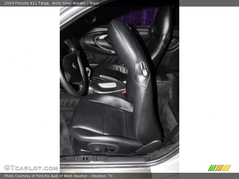 Arctic Silver Metallic / Black 2004 Porsche 911 Targa