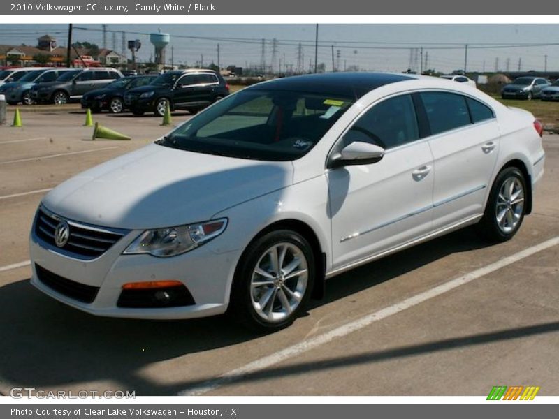 Candy White / Black 2010 Volkswagen CC Luxury