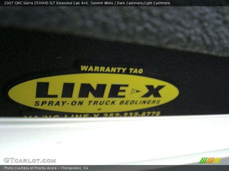 Summit White / Dark Cashmere/Light Cashmere 2007 GMC Sierra 2500HD SLT Extended Cab 4x4