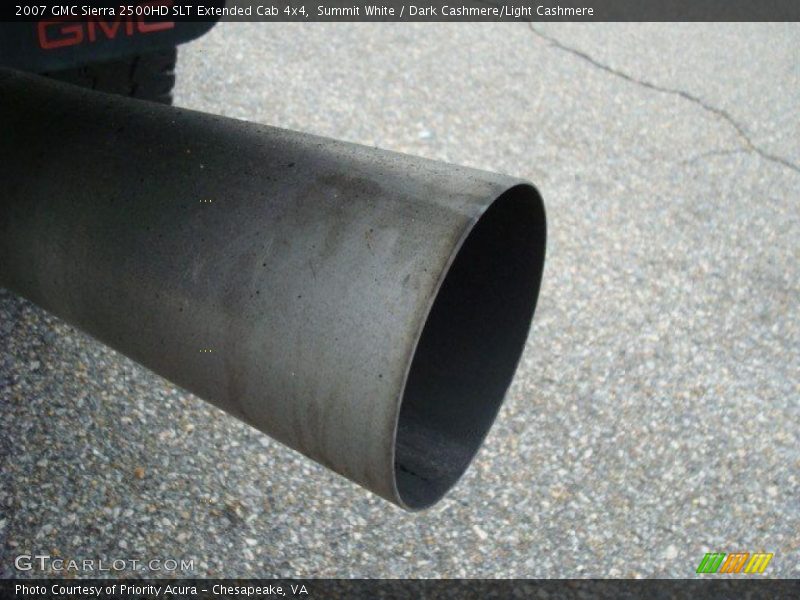 Summit White / Dark Cashmere/Light Cashmere 2007 GMC Sierra 2500HD SLT Extended Cab 4x4