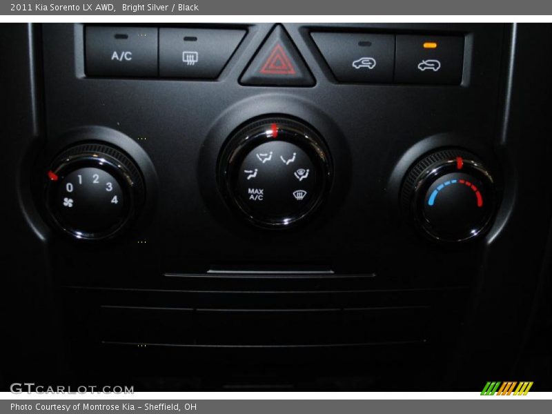 Bright Silver / Black 2011 Kia Sorento LX AWD