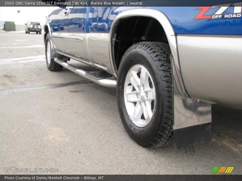 Marine Blue Metallic / Neutral 2003 GMC Sierra 1500 SLT Extended Cab 4x4