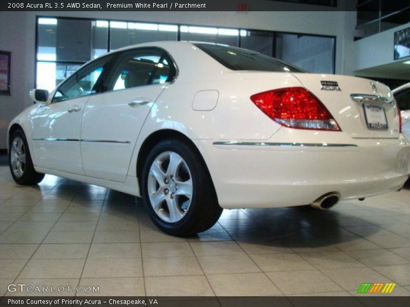 Premium White Pearl / Parchment 2008 Acura RL 3.5 AWD Sedan