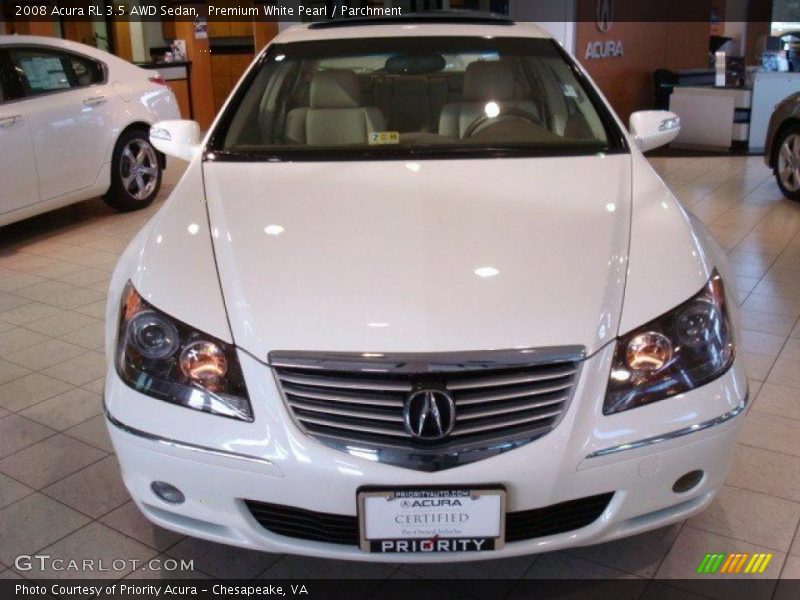 Premium White Pearl / Parchment 2008 Acura RL 3.5 AWD Sedan
