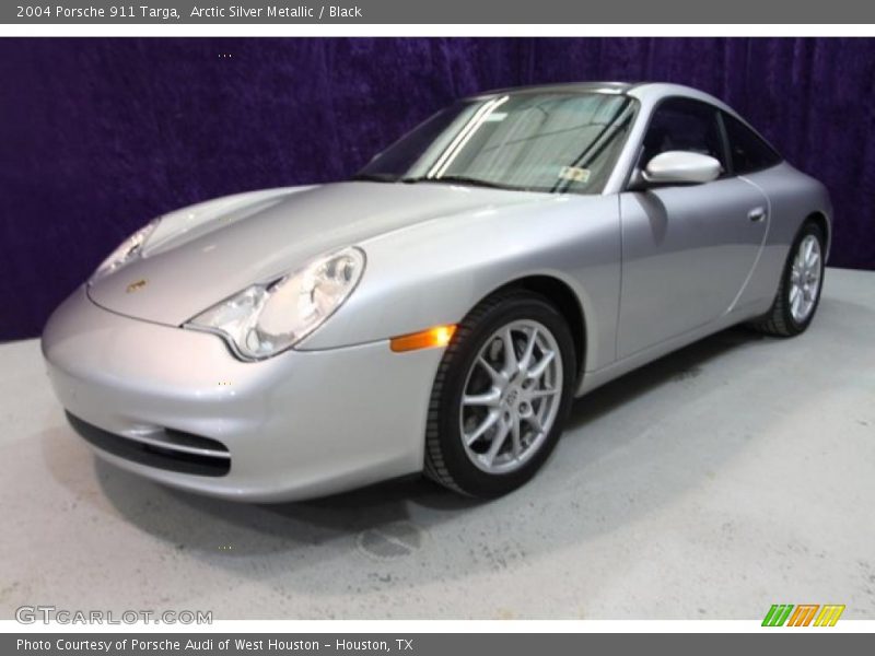 Arctic Silver Metallic / Black 2004 Porsche 911 Targa