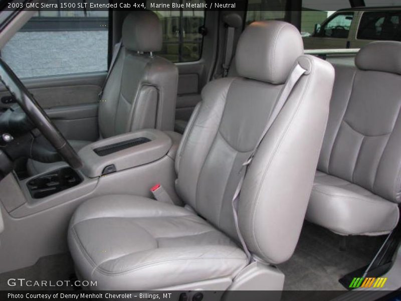 Marine Blue Metallic / Neutral 2003 GMC Sierra 1500 SLT Extended Cab 4x4