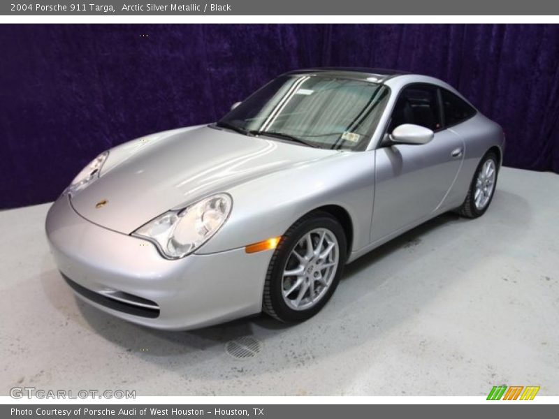 Arctic Silver Metallic / Black 2004 Porsche 911 Targa