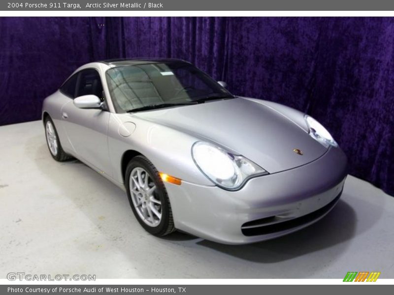 Arctic Silver Metallic / Black 2004 Porsche 911 Targa
