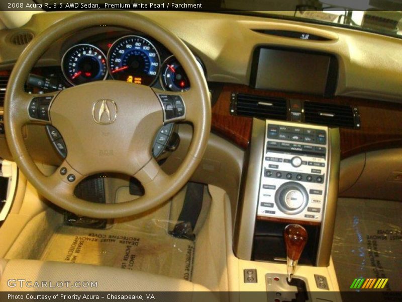 Premium White Pearl / Parchment 2008 Acura RL 3.5 AWD Sedan