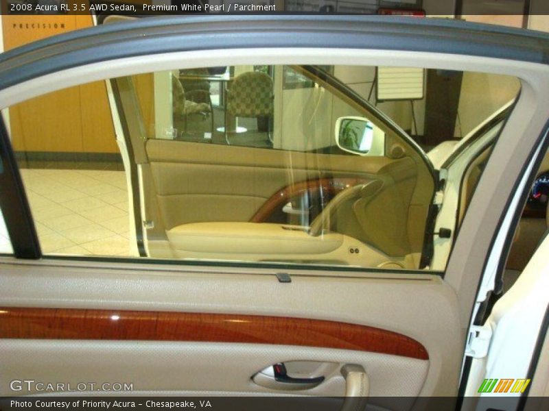 Premium White Pearl / Parchment 2008 Acura RL 3.5 AWD Sedan