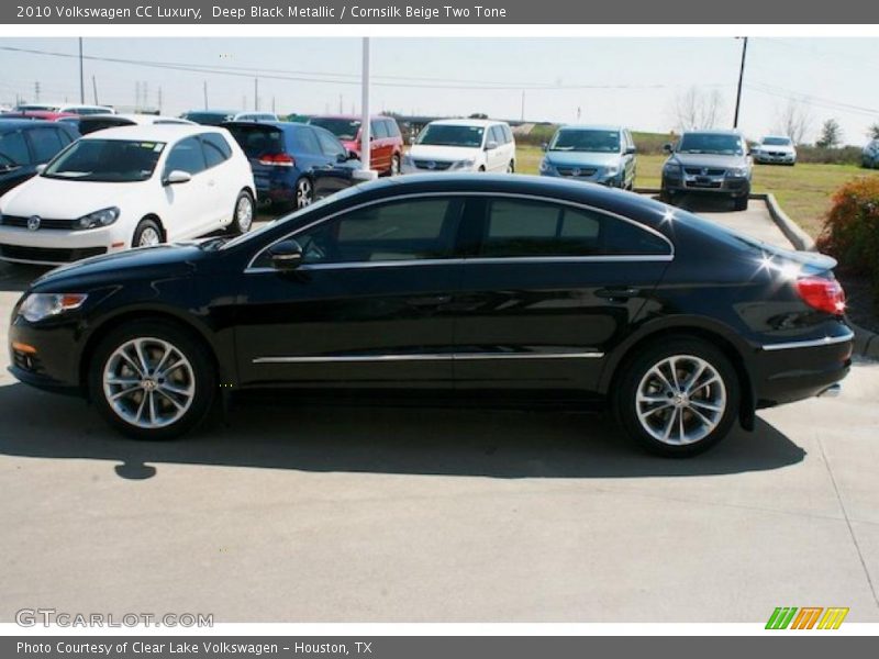 Deep Black Metallic / Cornsilk Beige Two Tone 2010 Volkswagen CC Luxury