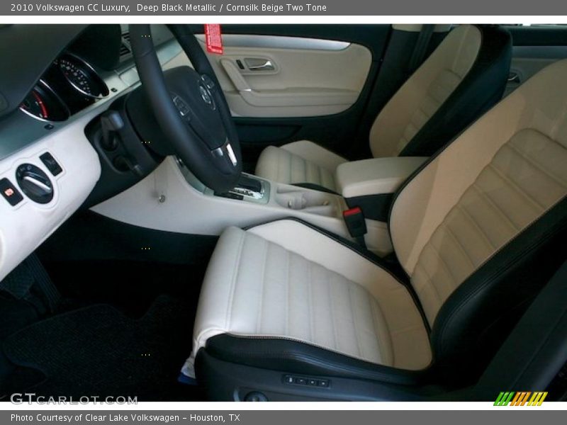 Deep Black Metallic / Cornsilk Beige Two Tone 2010 Volkswagen CC Luxury