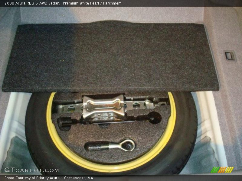 Premium White Pearl / Parchment 2008 Acura RL 3.5 AWD Sedan