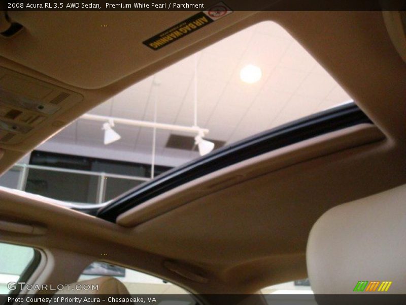 Premium White Pearl / Parchment 2008 Acura RL 3.5 AWD Sedan
