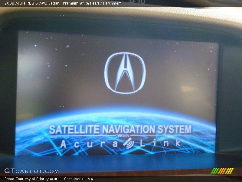 Premium White Pearl / Parchment 2008 Acura RL 3.5 AWD Sedan