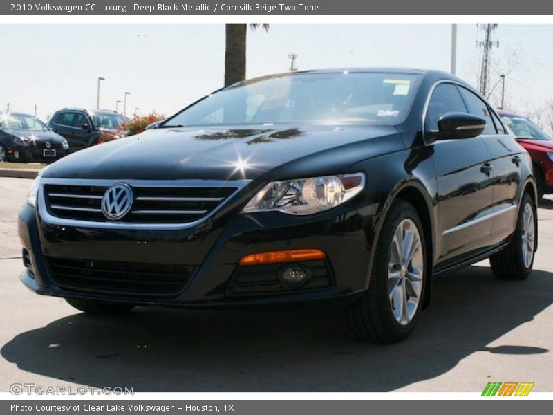 Deep Black Metallic / Cornsilk Beige Two Tone 2010 Volkswagen CC Luxury