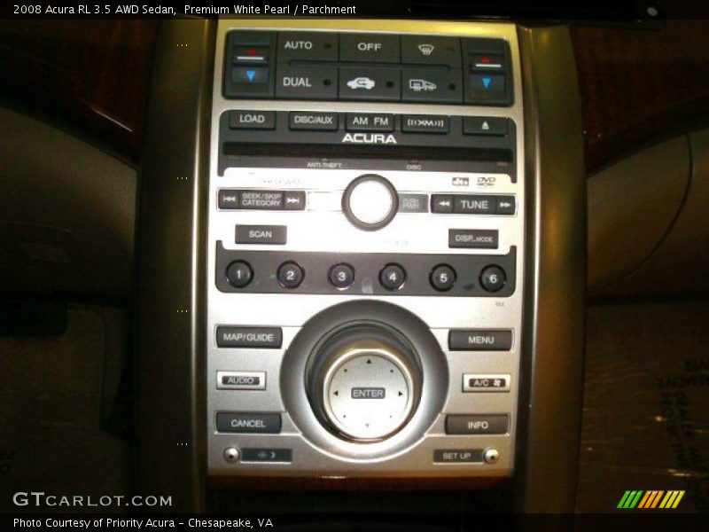 Premium White Pearl / Parchment 2008 Acura RL 3.5 AWD Sedan
