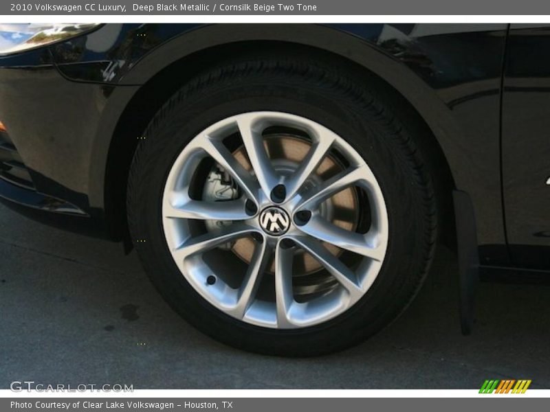 Deep Black Metallic / Cornsilk Beige Two Tone 2010 Volkswagen CC Luxury