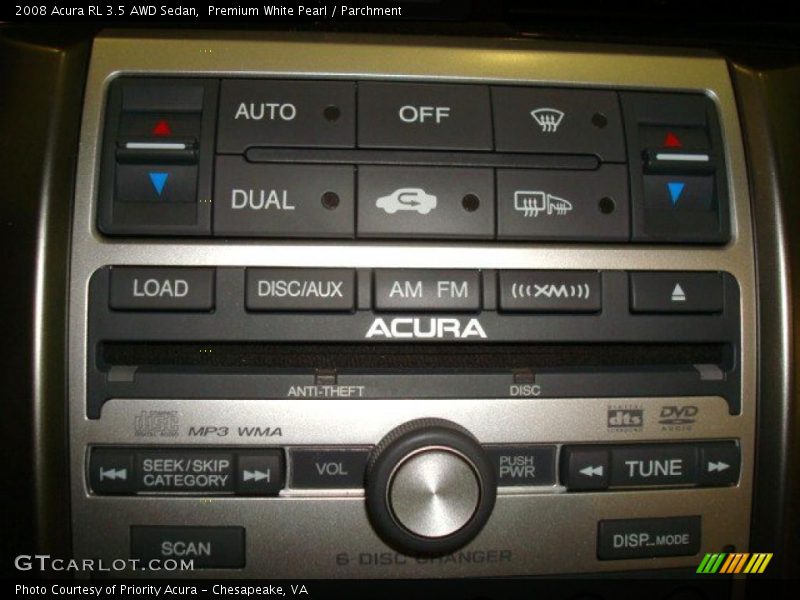 Premium White Pearl / Parchment 2008 Acura RL 3.5 AWD Sedan