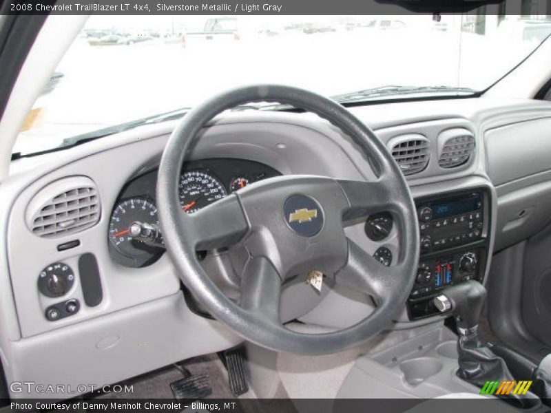 Silverstone Metallic / Light Gray 2008 Chevrolet TrailBlazer LT 4x4