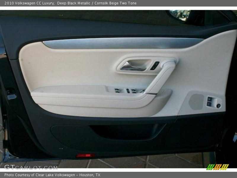 Deep Black Metallic / Cornsilk Beige Two Tone 2010 Volkswagen CC Luxury