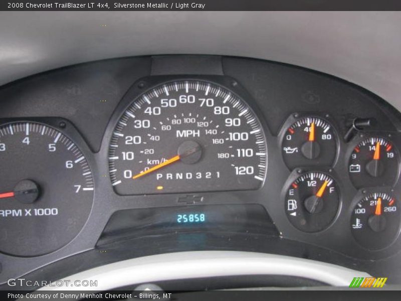 Silverstone Metallic / Light Gray 2008 Chevrolet TrailBlazer LT 4x4