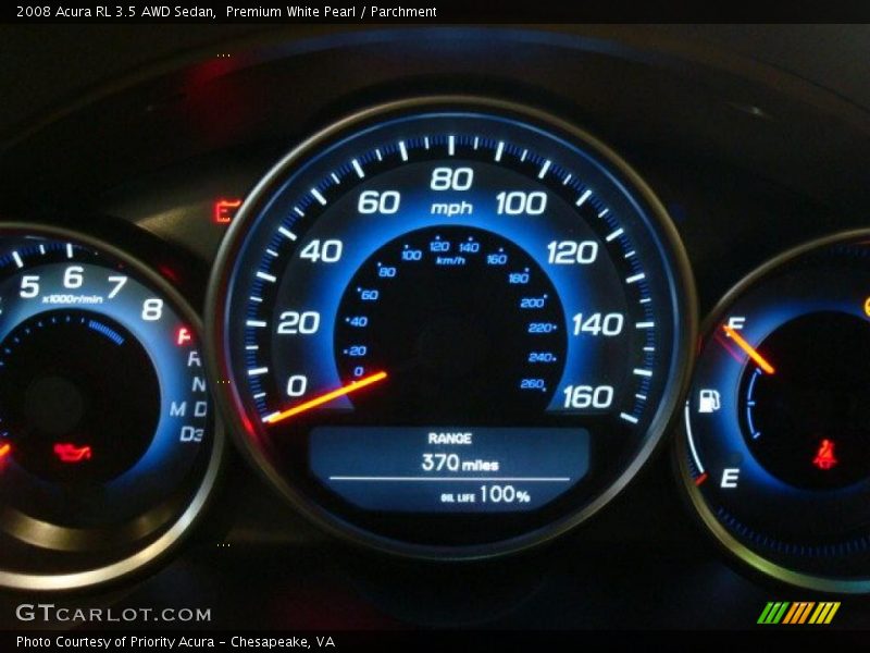 Premium White Pearl / Parchment 2008 Acura RL 3.5 AWD Sedan