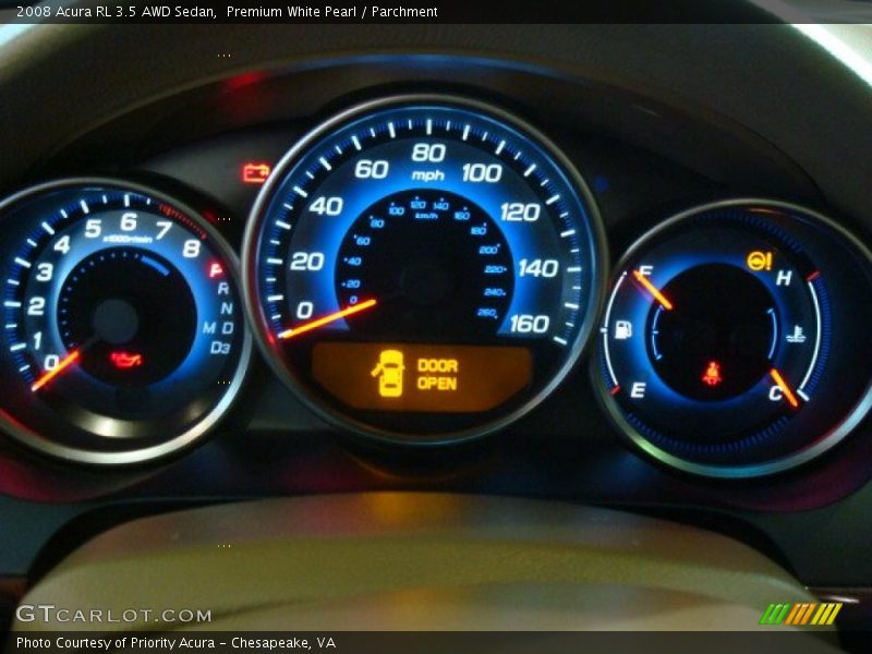 Premium White Pearl / Parchment 2008 Acura RL 3.5 AWD Sedan