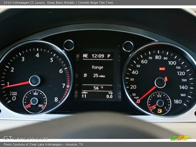 Deep Black Metallic / Cornsilk Beige Two Tone 2010 Volkswagen CC Luxury