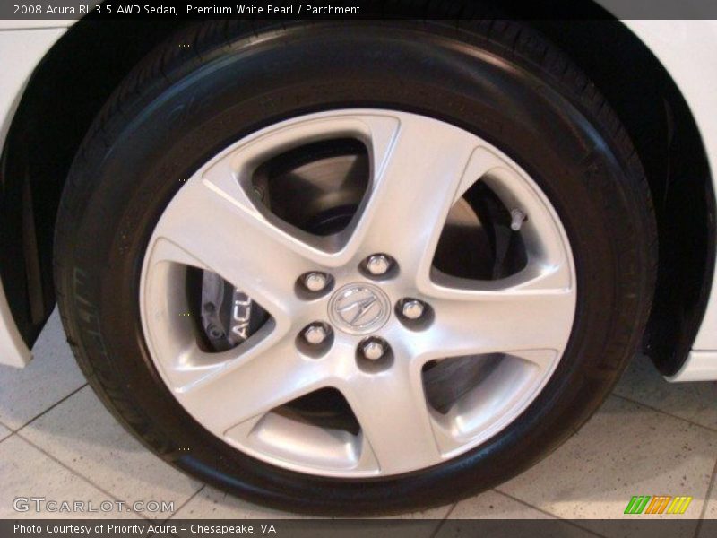 Premium White Pearl / Parchment 2008 Acura RL 3.5 AWD Sedan