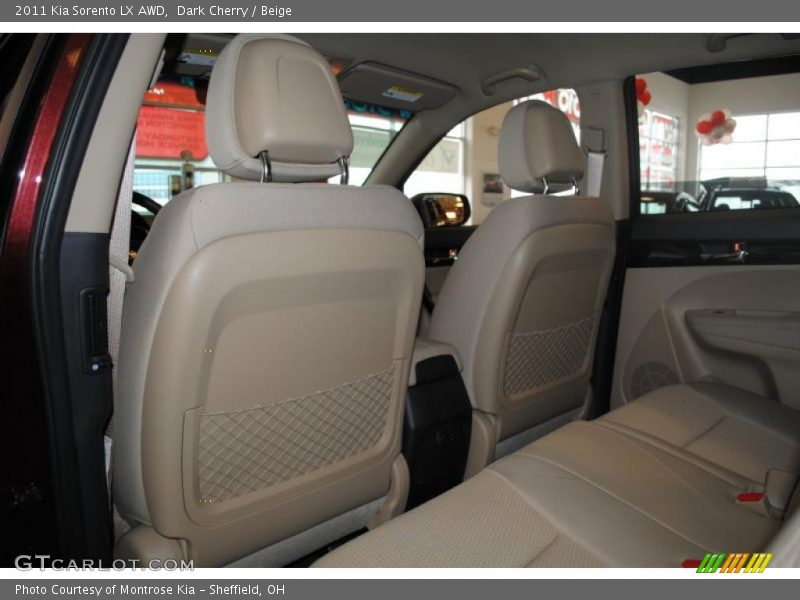 Dark Cherry / Beige 2011 Kia Sorento LX AWD