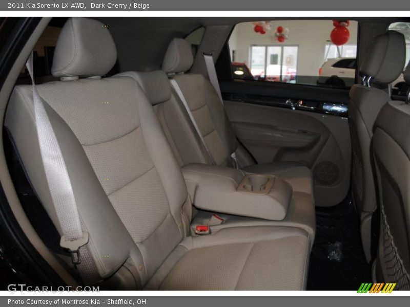 Dark Cherry / Beige 2011 Kia Sorento LX AWD