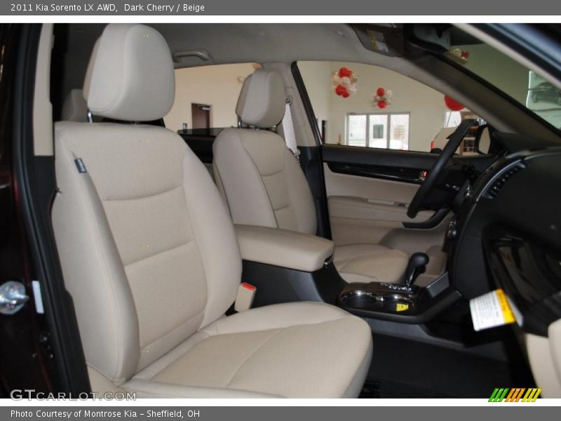 Dark Cherry / Beige 2011 Kia Sorento LX AWD