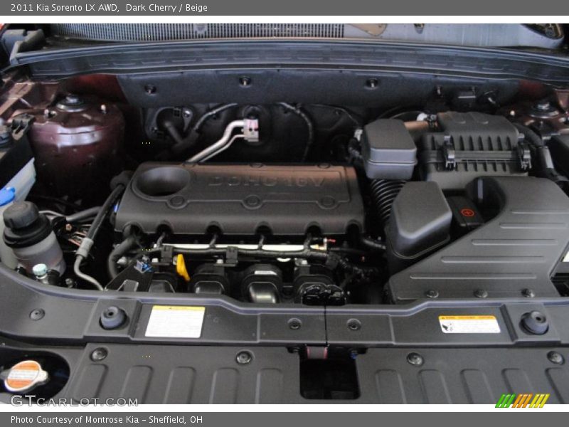 Dark Cherry / Beige 2011 Kia Sorento LX AWD