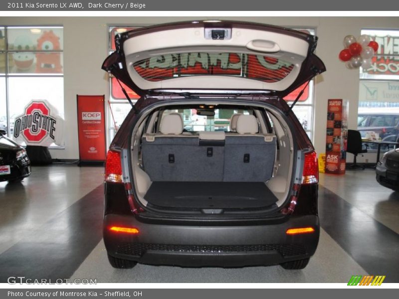 Dark Cherry / Beige 2011 Kia Sorento LX AWD