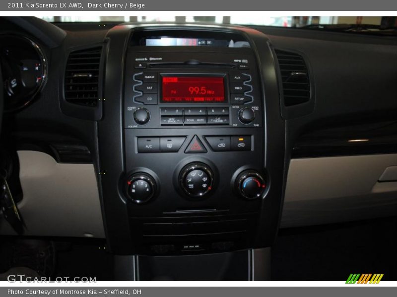 Dark Cherry / Beige 2011 Kia Sorento LX AWD