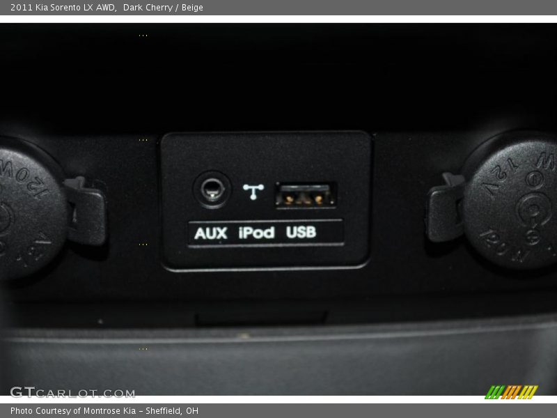 Dark Cherry / Beige 2011 Kia Sorento LX AWD