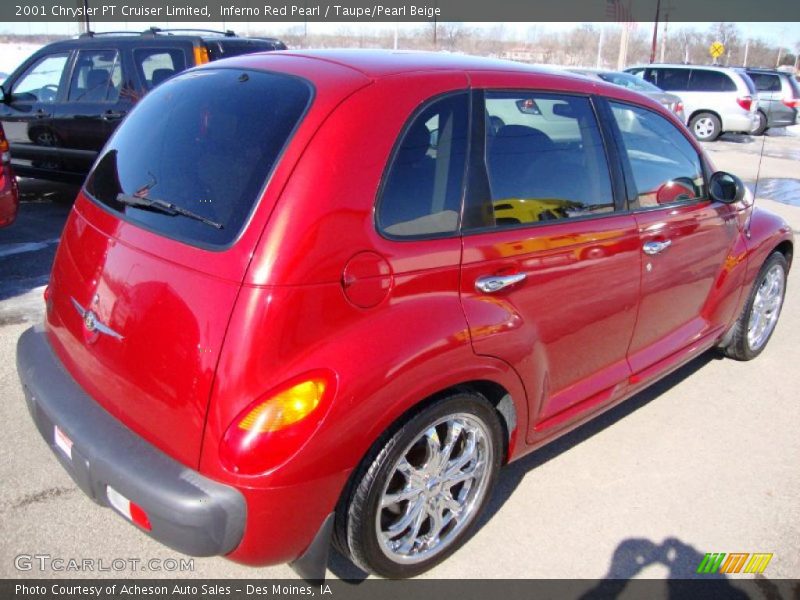Inferno Red Pearl / Taupe/Pearl Beige 2001 Chrysler PT Cruiser Limited