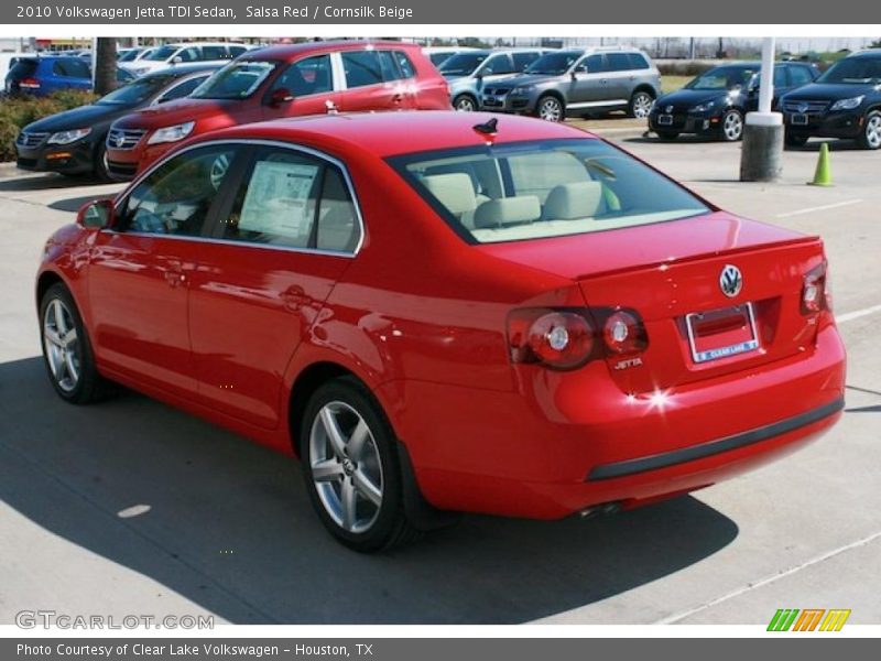 Salsa Red / Cornsilk Beige 2010 Volkswagen Jetta TDI Sedan